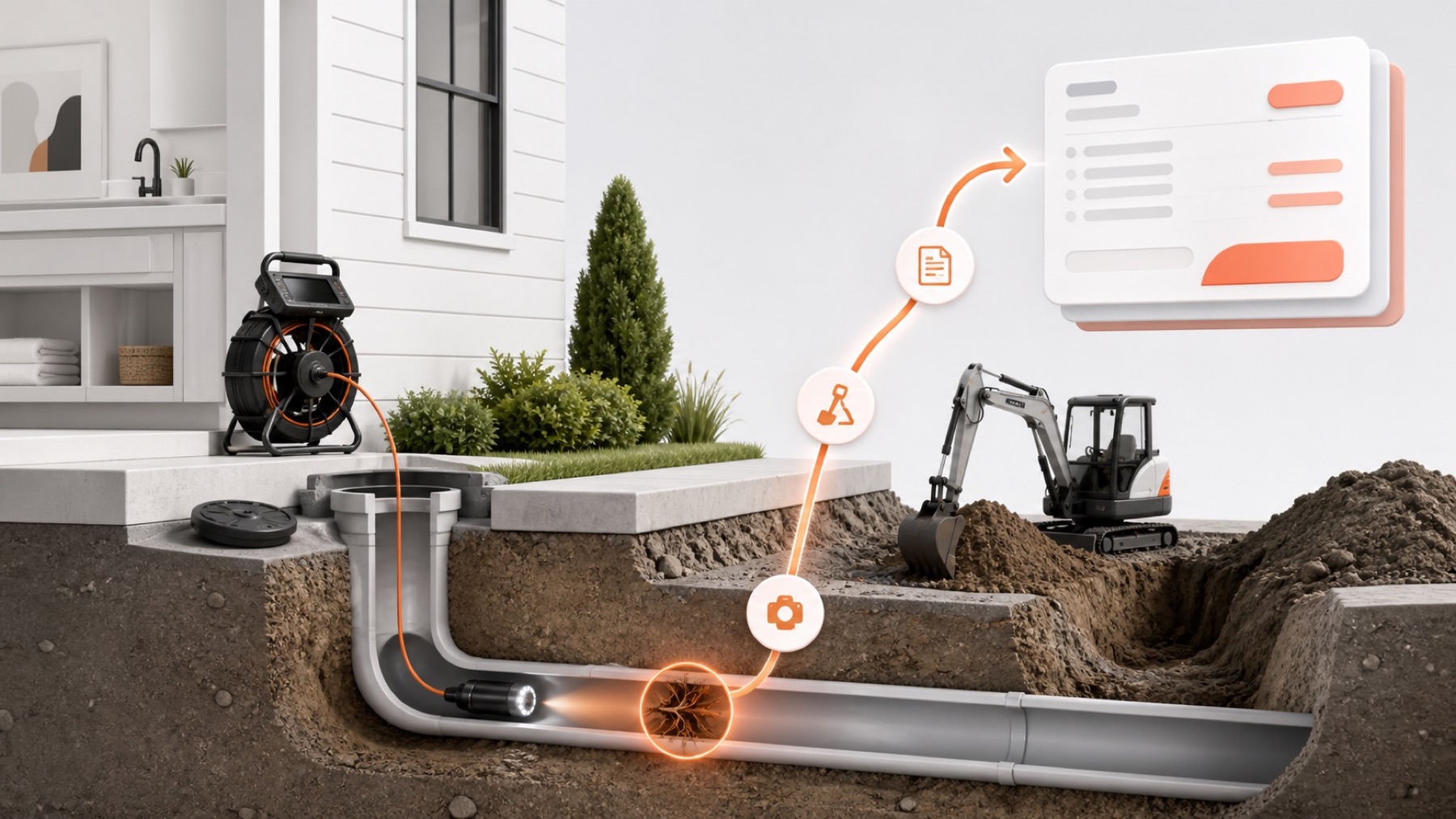 Sewer Camera Inspection to Excavation Estimate: A Plumbing Handoff Workflow